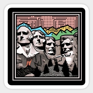 Mount Rushmore Sticker